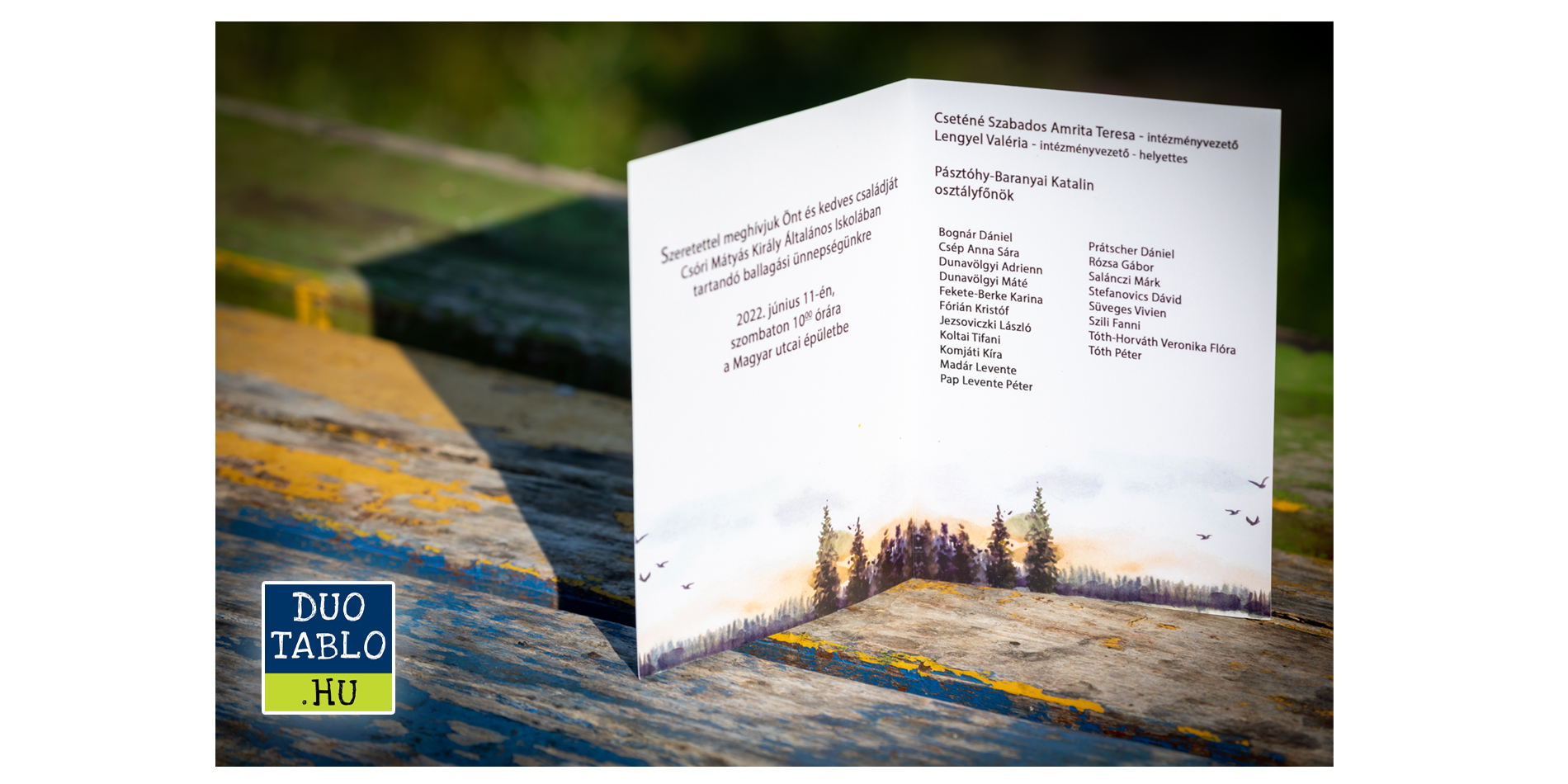 Ballagási meghívó sablon gimnáziumoknak